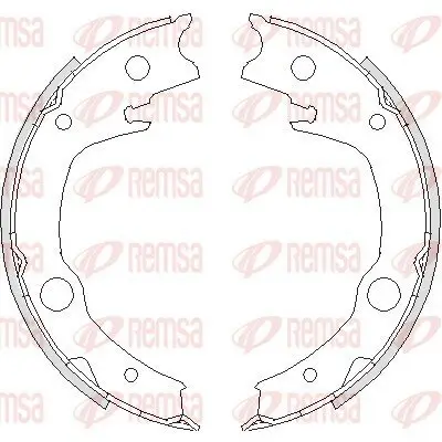 Bremsbacke, Feststellbremse Hinterachse REMSA 4729.00 Bild Bremsbacke, Feststellbremse Hinterachse REMSA 4729.00