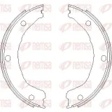 Bremsbacke, Feststellbremse Hinterachse REMSA 4730.00