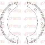 Bremsbacke, Feststellbremse Hinterachse REMSA 4730.00