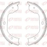 Bremsbacke, Feststellbremse Hinterachse REMSA 4740.00