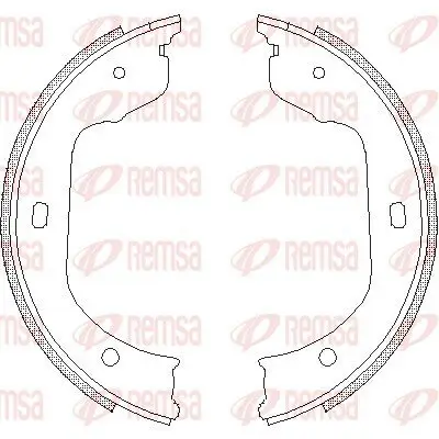 Bremsbacke, Feststellbremse Hinterachse REMSA 4740.00 Bild Bremsbacke, Feststellbremse Hinterachse REMSA 4740.00