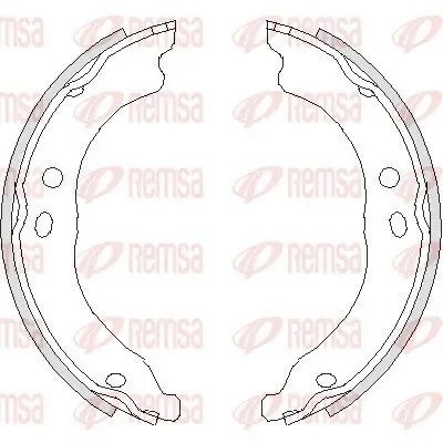 Bremsbacke, Feststellbremse Hinterachse REMSA 4750.00 Bild Bremsbacke, Feststellbremse Hinterachse REMSA 4750.00