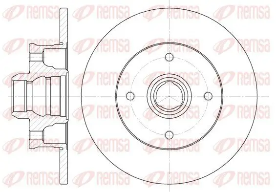 Bremsscheibe Hinterachse REMSA 6024.00