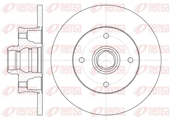 Bremsscheibe Hinterachse REMSA 6024.00