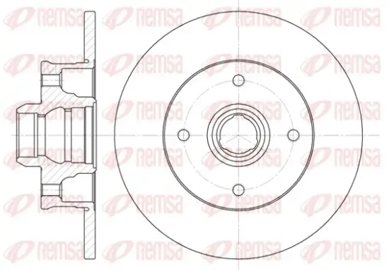 Bremsscheibe Hinterachse REMSA 6024.00 Bild Bremsscheibe Hinterachse REMSA 6024.00