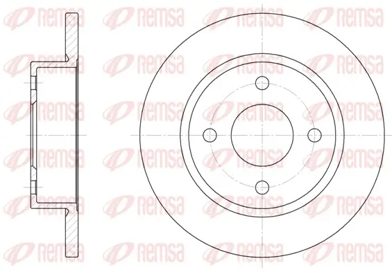 Bremsscheibe Vorderachse REMSA 6047.00