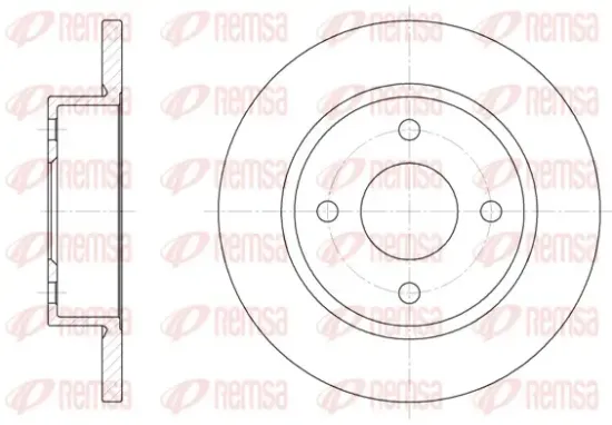 Bremsscheibe Vorderachse REMSA 6047.00 Bild Bremsscheibe Vorderachse REMSA 6047.00