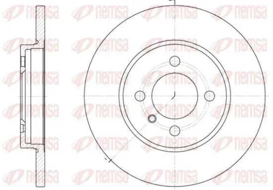 Bremsscheibe REMSA 6058.00 Bild Bremsscheibe REMSA 6058.00