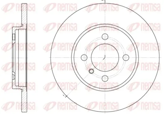 Bremsscheibe Vorderachse REMSA 6058.00 Bild Bremsscheibe Vorderachse REMSA 6058.00