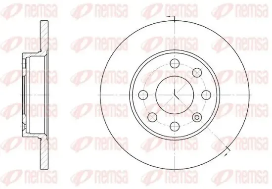 Bremsscheibe REMSA 6059.00 Bild Bremsscheibe REMSA 6059.00
