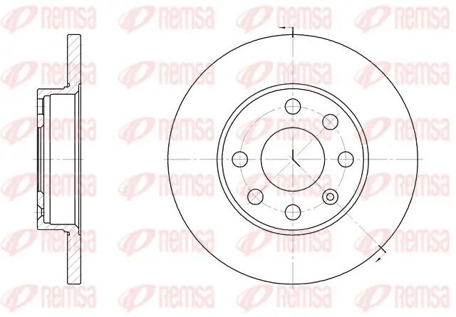 Bremsscheibe Vorderachse REMSA 6059.00