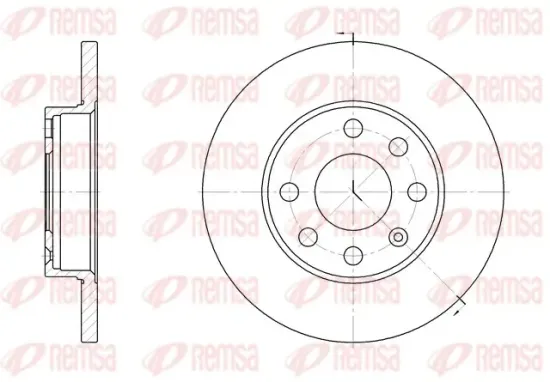 Bremsscheibe Vorderachse REMSA 6059.00 Bild Bremsscheibe Vorderachse REMSA 6059.00