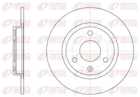 Bremsscheibe Vorderachse REMSA 6070.00 Bild Bremsscheibe Vorderachse REMSA 6070.00