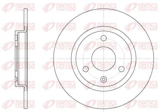 Bremsscheibe Vorderachse REMSA 6070.00