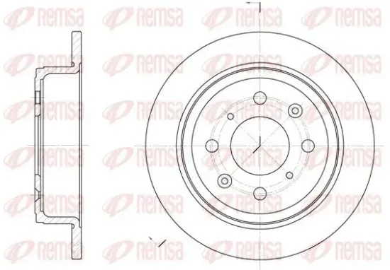 Bremsscheibe Hinterachse REMSA 6083.00 Bild Bremsscheibe Hinterachse REMSA 6083.00