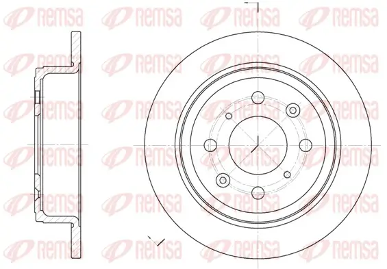 Bremsscheibe Hinterachse REMSA 6083.00