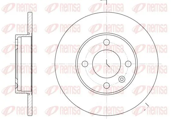 Bremsscheibe REMSA 6086.00