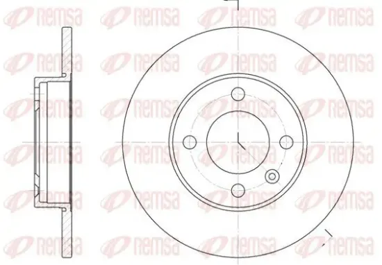 Bremsscheibe REMSA 6086.00 Bild Bremsscheibe REMSA 6086.00