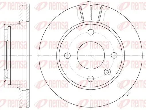 Bremsscheibe Vorderachse REMSA 6097.10