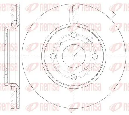 Bremsscheibe Vorderachse REMSA 61003.10