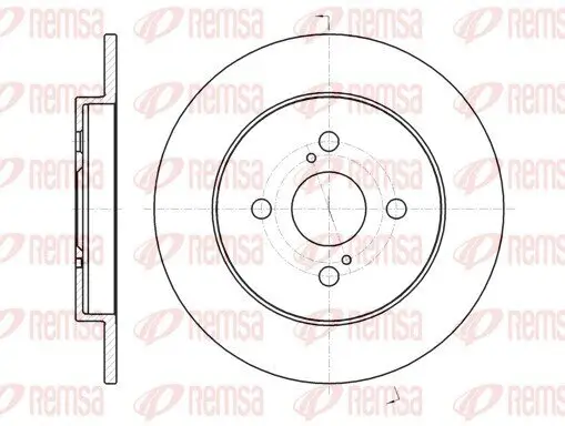 Bremsscheibe Hinterachse REMSA 61004.00
