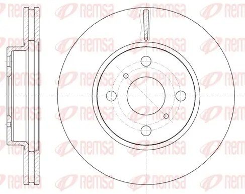 Bremsscheibe Vorderachse REMSA 61005.10