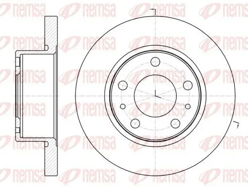 Bremsscheibe Vorderachse REMSA 61007.00