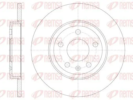 Bremsscheibe Hinterachse REMSA 61011.00 Bild Bremsscheibe Hinterachse REMSA 61011.00