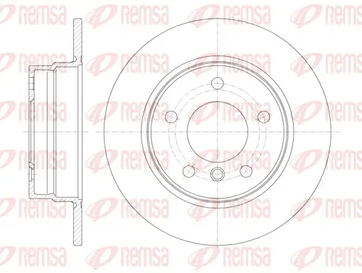 Bremsscheibe Hinterachse REMSA 61013.00