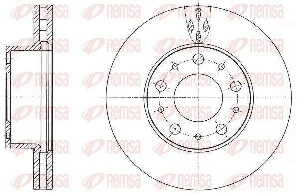 Bremsscheibe Vorderachse REMSA 61015.10