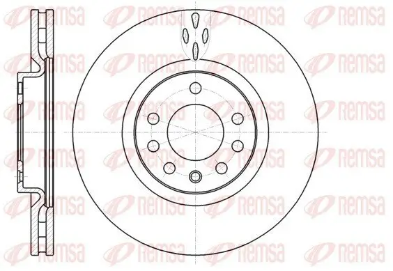 Bremsscheibe REMSA 61017.10