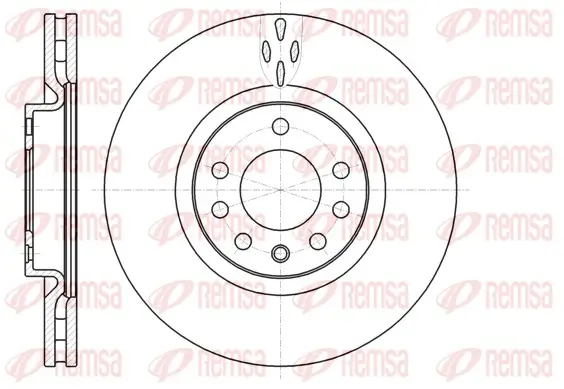 Bremsscheibe Vorderachse REMSA 61017.10