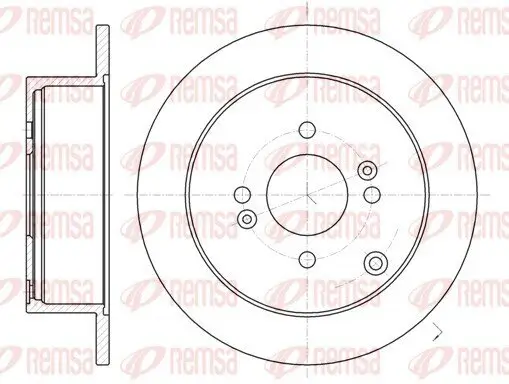 Bremsscheibe Hinterachse REMSA 61024.00