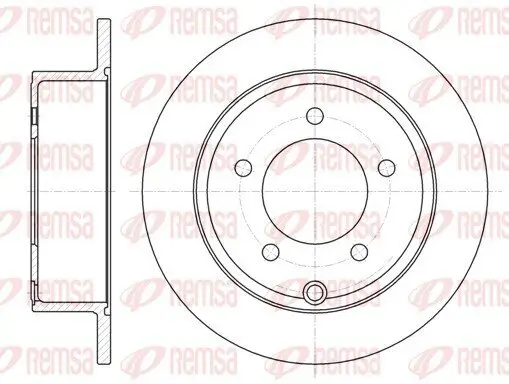 Bremsscheibe Hinterachse REMSA 61025.00