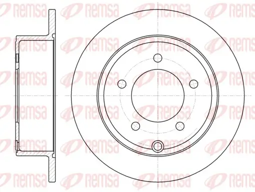 Bremsscheibe Hinterachse REMSA 61025.00
