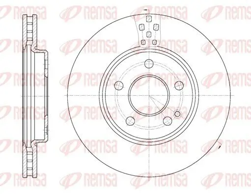 Bremsscheibe Vorderachse REMSA 61029.10