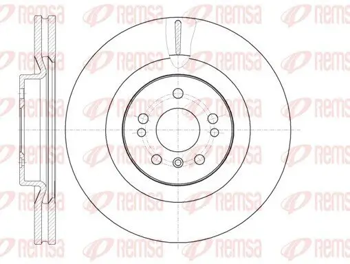 Bremsscheibe Vorderachse REMSA 61030.10