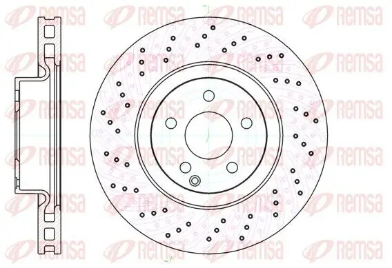 Bremsscheibe Vorderachse REMSA 61032.10