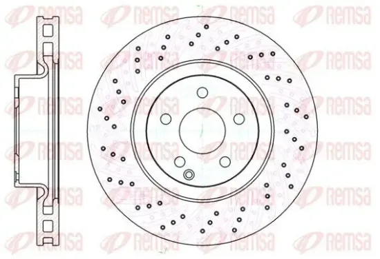 Bremsscheibe Vorderachse REMSA 61032.10 Bild Bremsscheibe Vorderachse REMSA 61032.10