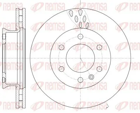 Bremsscheibe Vorderachse REMSA 61034.10