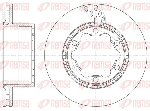 Bremsscheibe Hinterachse REMSA 61036.10