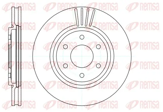 Bremsscheibe Vorderachse REMSA 61037.10