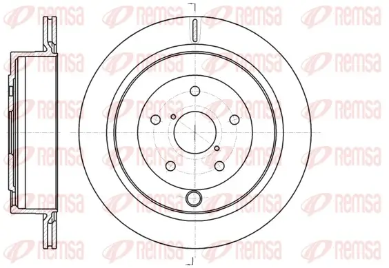 Bremsscheibe Hinterachse REMSA 61042.10