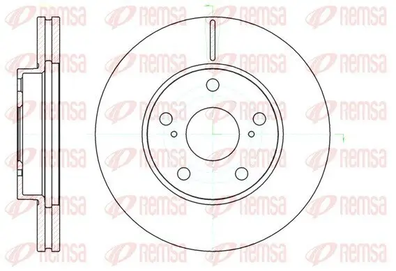 Bremsscheibe Vorderachse REMSA 61043.10