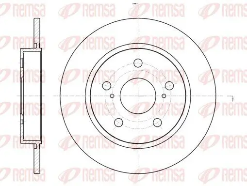 Bremsscheibe Hinterachse REMSA 61044.00