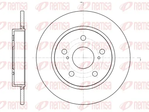 Bremsscheibe Hinterachse REMSA 61044.00