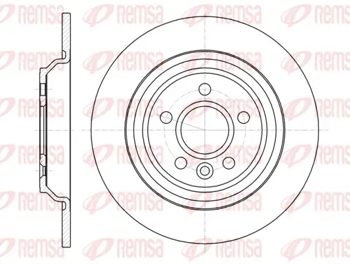 Bremsscheibe Hinterachse REMSA 61045.00 Bild Bremsscheibe Hinterachse REMSA 61045.00