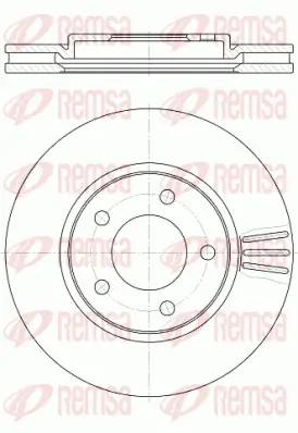 Bremsscheibe Vorderachse REMSA 61047.10