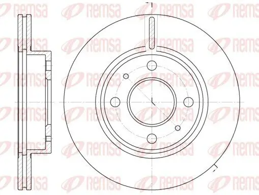 Bremsscheibe REMSA 6105.10