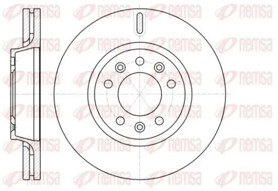 Bremsscheibe Vorderachse REMSA 61052.10 Bild Bremsscheibe Vorderachse REMSA 61052.10